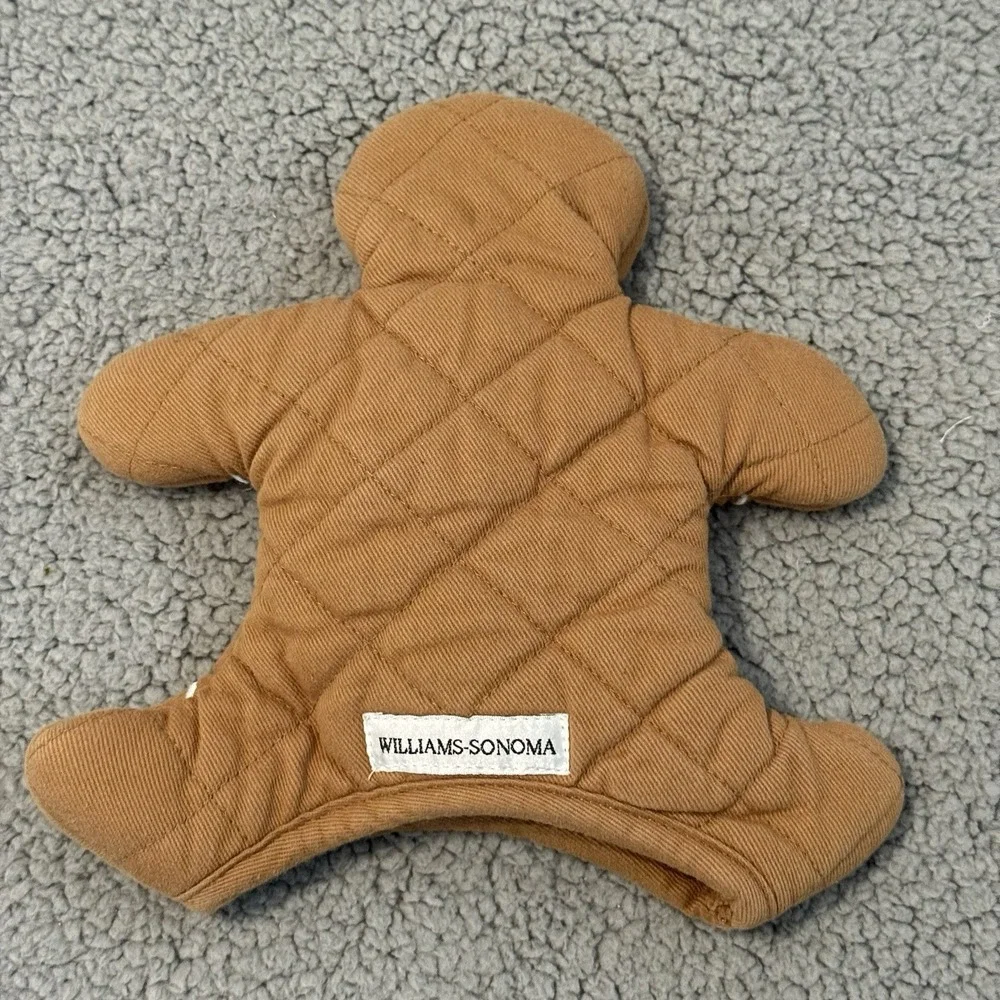 Williams Sonoma Gingerbread Man Oven Mitt‎ (1) Festive Holidays Christmas